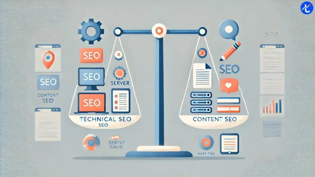 technical SEO vs content SEO